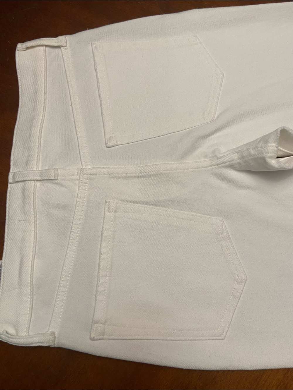NWT! Banana Republic High Rise Ankle Length Distressed Jeans - White - Size 27 - Picture 4 of 5